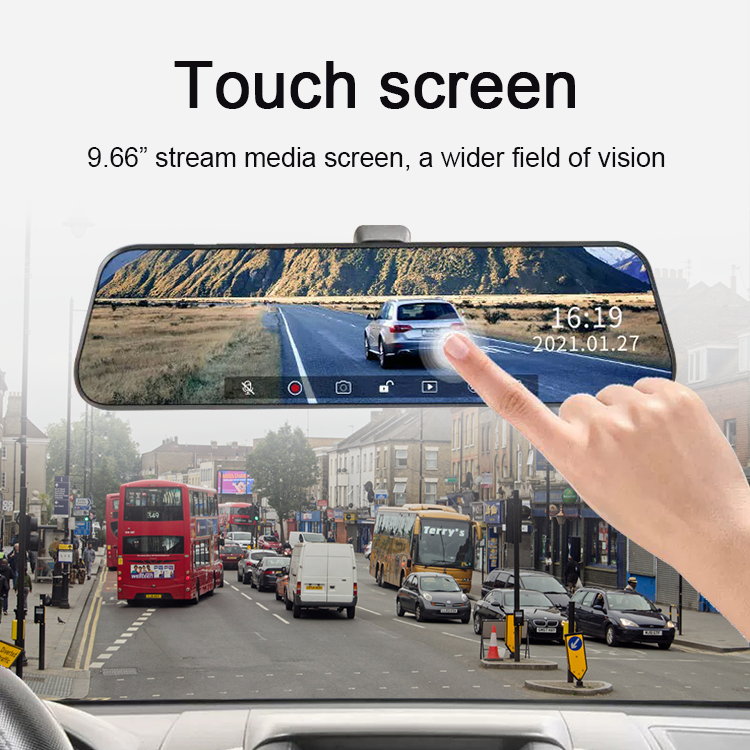 شاشة عرض وسائط مزدوجة بدقة 1080 بكسل في الأمام والخلف مقاس 10 بوصات