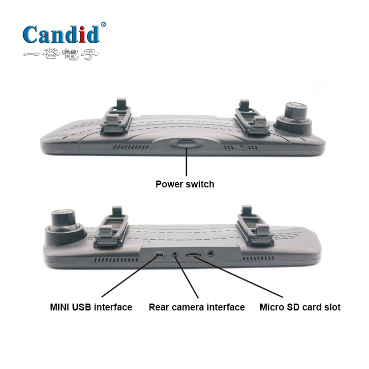 شاشة عرض وسائط مزدوجة بدقة 1080 بكسل في الأمام والخلف مقاس 10 بوصات