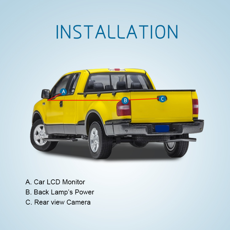 كاميرات التقاط الباب الخلفي لسيارة تويوتا تندرا T-098