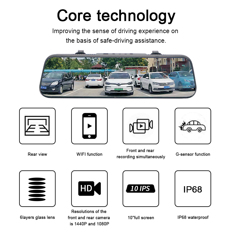 شاشة عرض وسائط مزدوجة بدقة 1080 بكسل في الأمام والخلف مقاس 10 بوصات