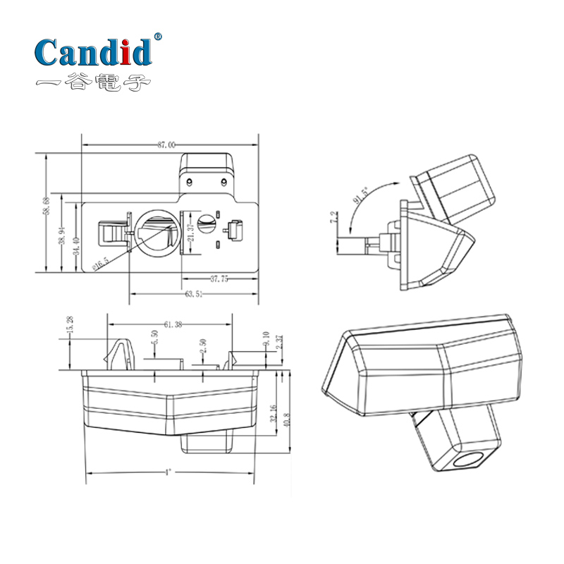 كاميرا احتياطية مخصصة OEM لسيارة Toyota RAV4